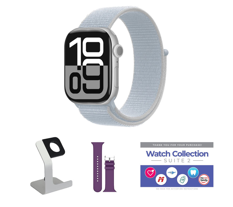 Apple Watch Ser ies 10 GPS 46mm Sport Loop Bun dle — View 24
