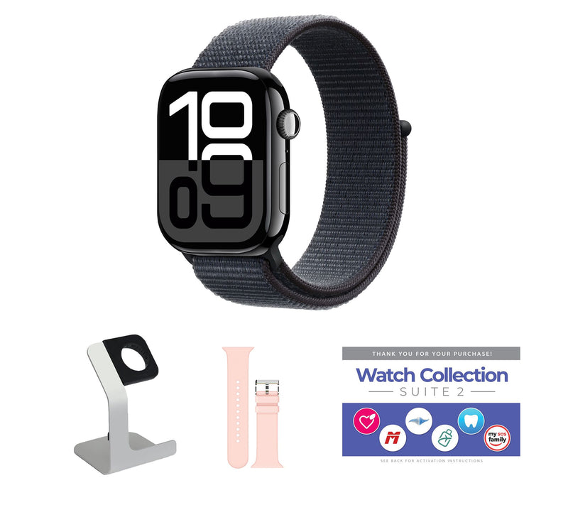 Apple Watch Ser ies 10 GPS 46mm Sport Loop Bun dle — View 26