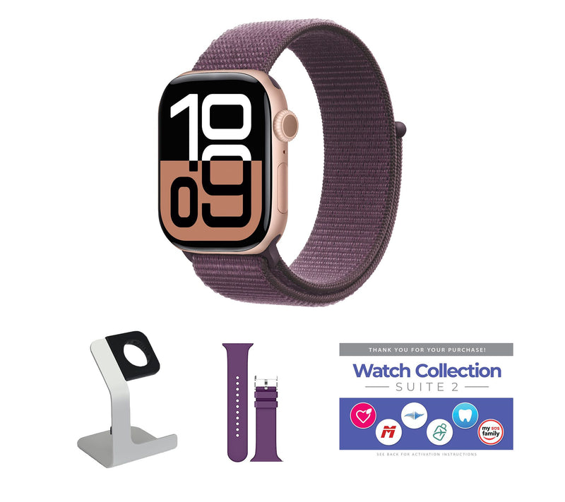 Apple Watch Ser ies 10 GPS 46mm Sport Loop Bun dle — View 30