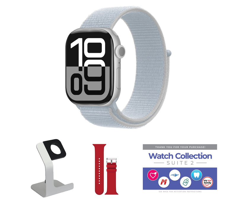 Apple Watch Ser ies 10 GPS 46mm Sport Loop Bun dle — View 35