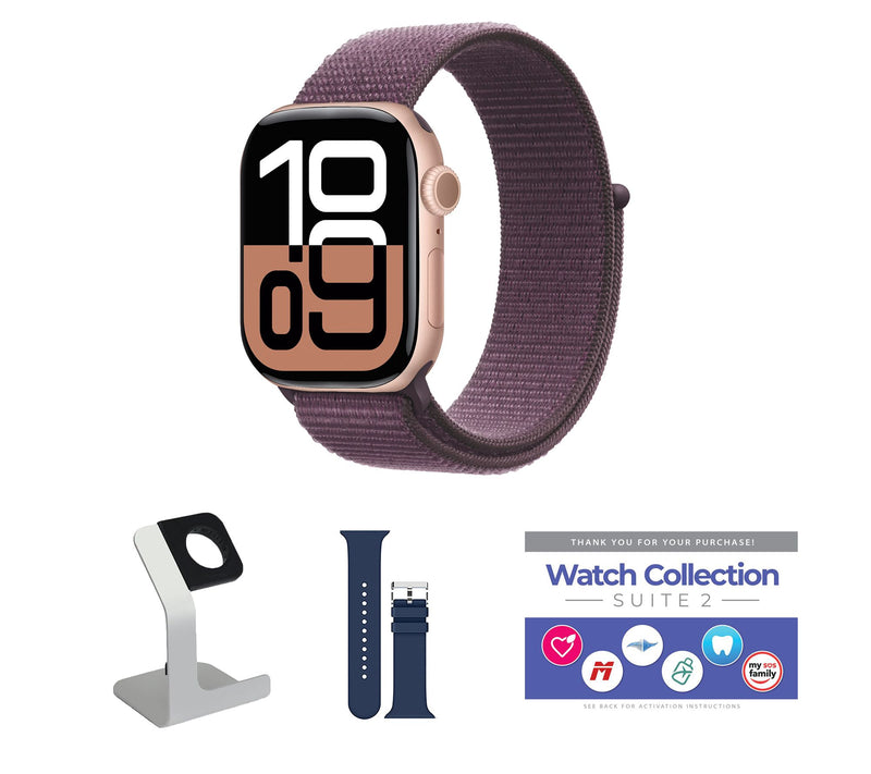 Apple Watch Ser ies 10 GPS 46mm Sport Loop Bun dle — View 36