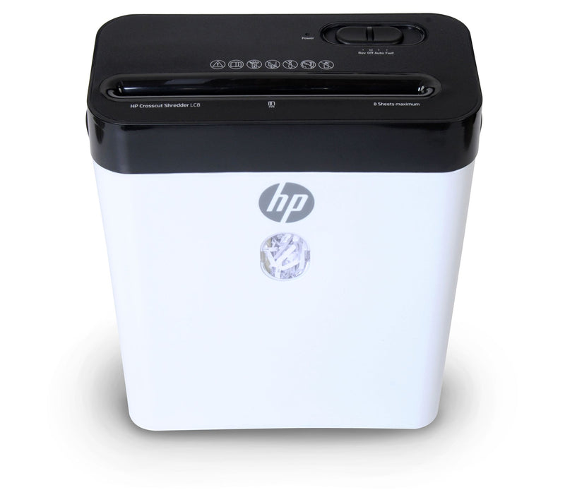 HP LC8 8-Sheet Crosscut Shredder — Main view