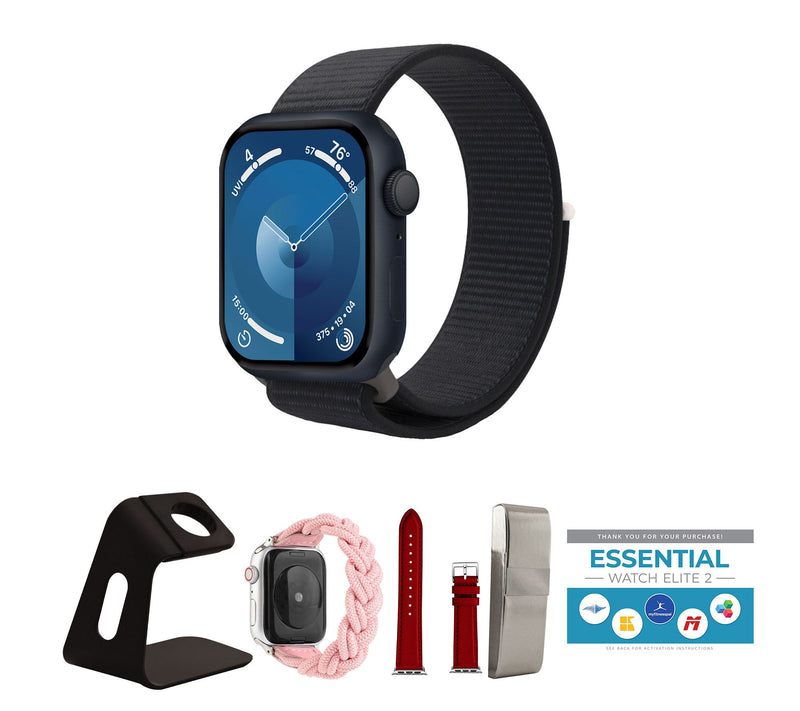Apple Watch Series 9 45mm GPS Smartwatch with Sport Loop Band — View 9