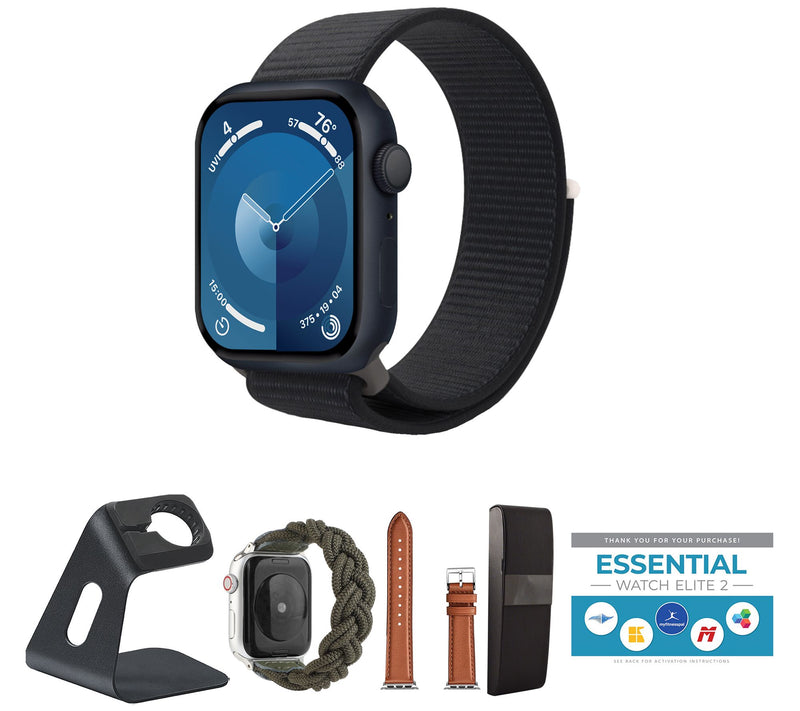 Apple Watch Series 9 45mm GPS Smartwatch with Sport Loop Band — View 3