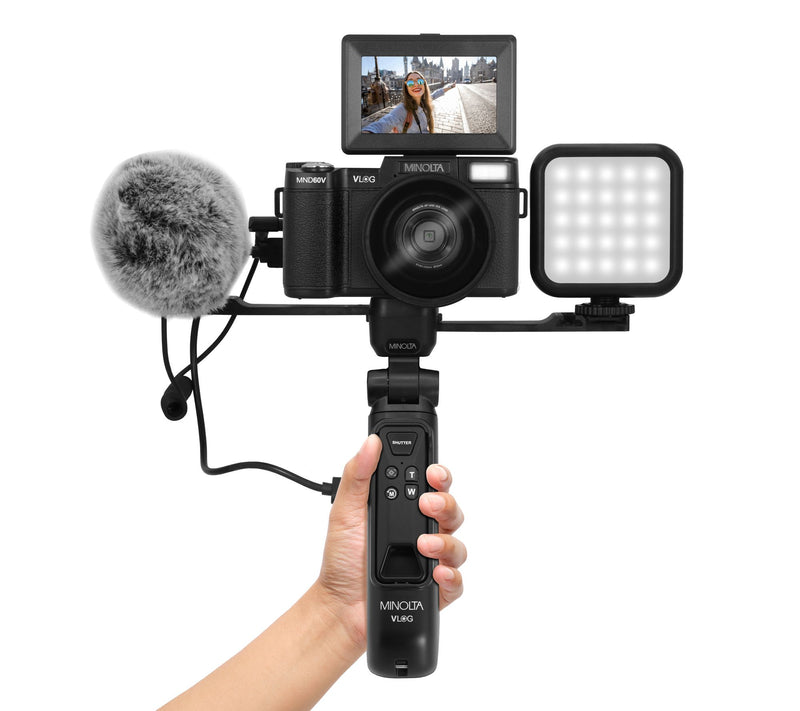 Minolta MND60V 4K Ultra HD 60MP Camera w/ Content Creator & Vlogging Kit — View 4