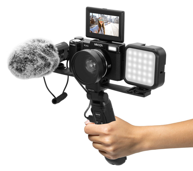 Minolta MND60V 4K Ultra HD 60MP Camera w/ Content Creator & Vlogging Kit — View 5