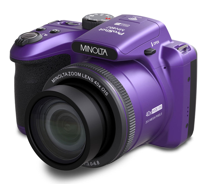 Minolta MN40Z Camera w/ 40X Optical Zoom, Blink Detection, WiFi — View 7