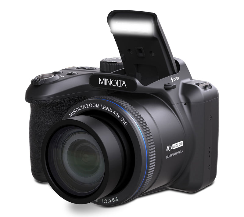 Minolta MN40Z Camera w/ 40X Optical Zoom, Blink Detection, WiFi — View 11