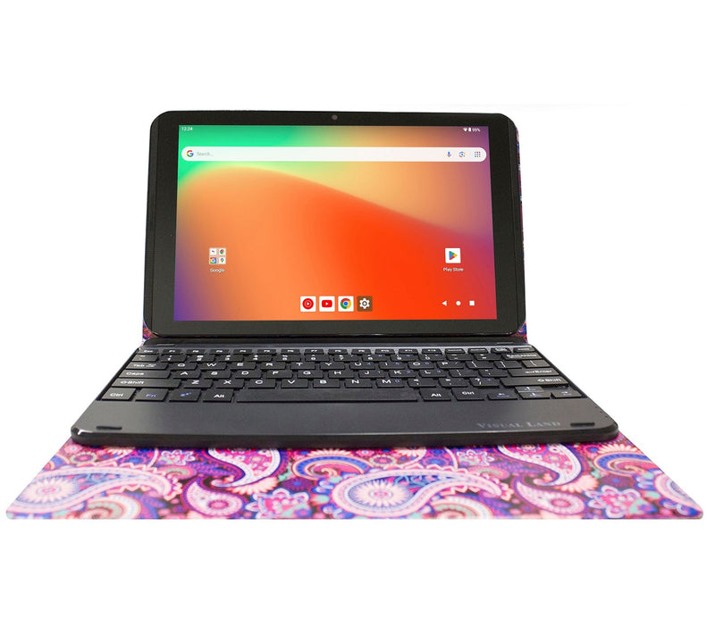 Visual Land Prestige 10.1" HD Quad-Core 128GB Tablet w/ Keyboard Case — View 12