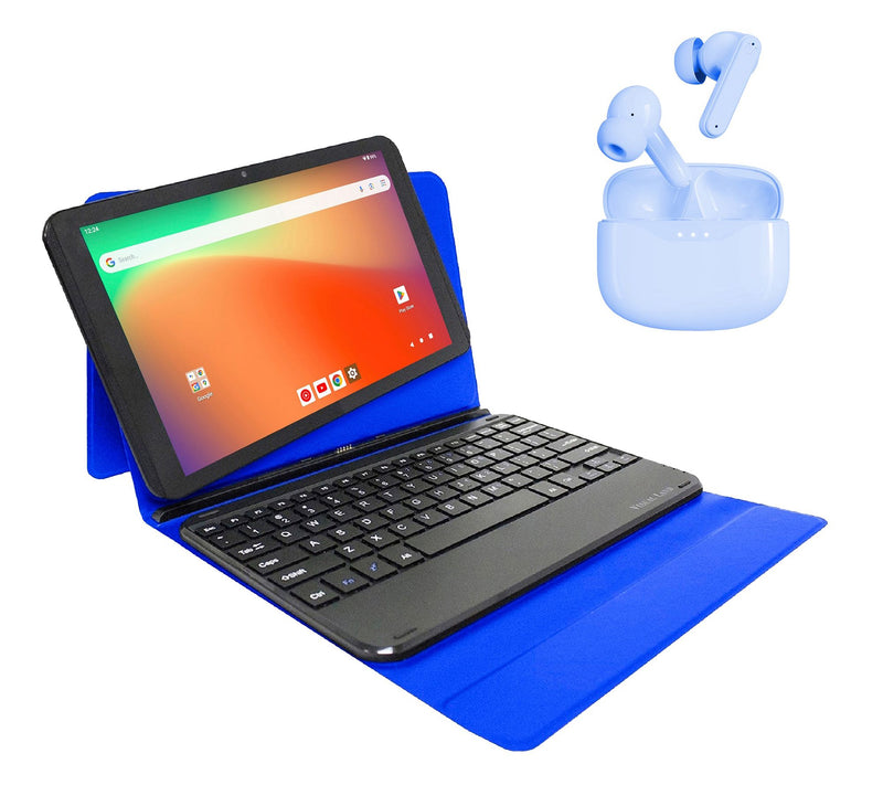 Visual Land Prestige 10.1" 128GB Tablet w/ Keyboard Case & ANC Earbuds — View 5