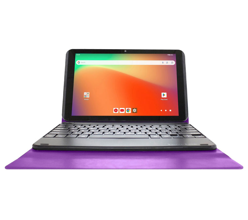 Visual Land Prestige 10.1" 128GB Tablet w/ Keyboard Case & ANC Earbuds — View 12