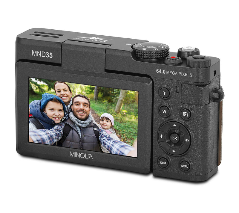 Minolta MND35 64MP 4K UltraHD Auto Focus Camera w/ Accessories — View 4