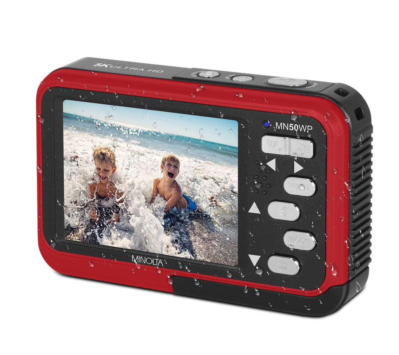 Minolta MN50WP Waterproof 48MP Camera w/ Accessories — View 9