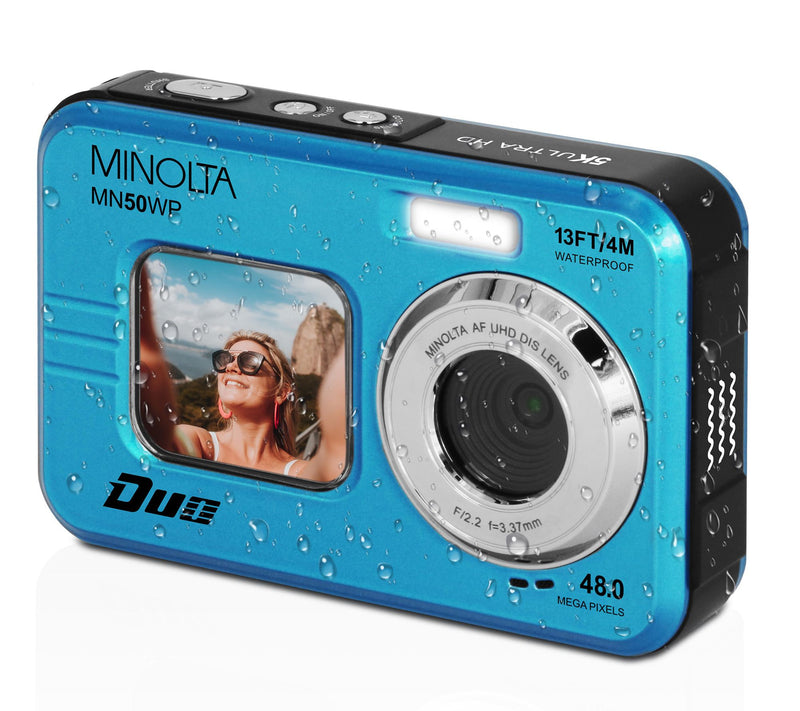 Minolta MN50WP Waterproof 48MP Camera w/ Accessories — View 5