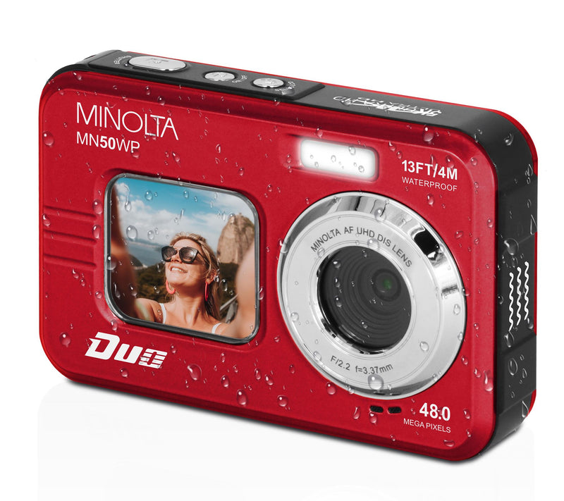 Minolta MN50WP Waterproof 48MP Camera w/ Accessories — View 7