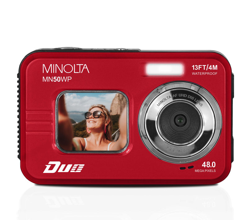 Minolta MN50WP Waterproof 48MP Camera w/ Accessories — View 8