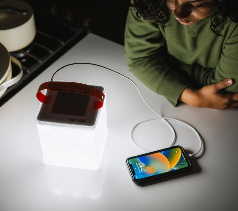 LuminAID Max Solar Powered Quick Inflate Lantern w/ USB Charging Port — View 5