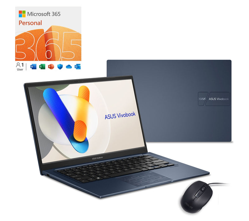 ASUS Vivobook 14" FHD Laptop Intel Core 5 512GB SSD with ADP & MS365 — View 9