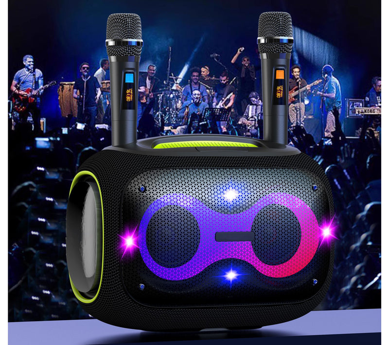 WorryFree Gadgets 120W Portable Bluetooth Karaoke Speaker — View 3