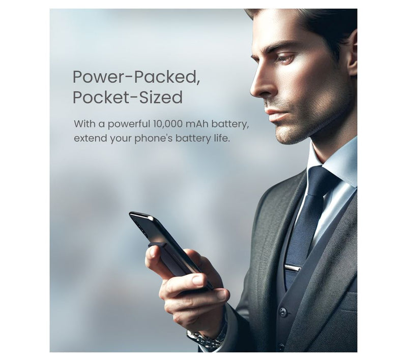 Emerson 10000 mAh Power Bank w/ 15W Magnetic Wireless Charging — View 8