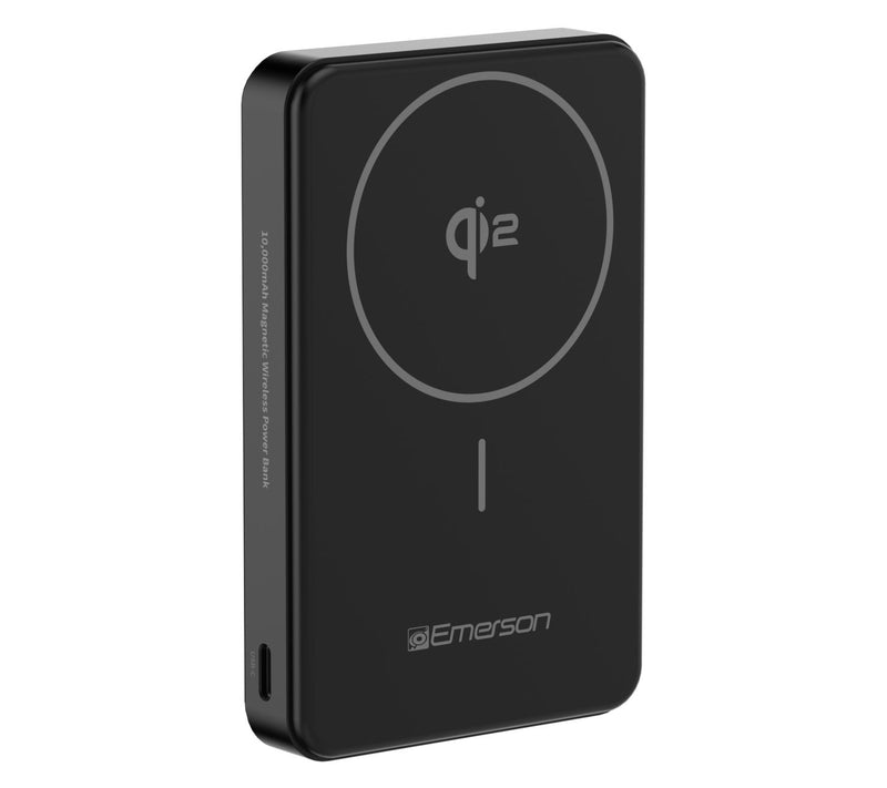 Emerson 10000 mAh Power Bank w/ 15W Magnetic Wireless Charging — View 2