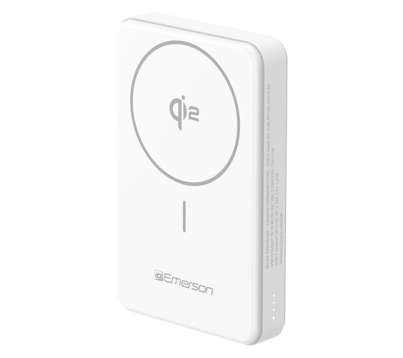 Emerson 10000 mAh Power Bank w/ 15W Magnetic Wireless Charging — Main view
