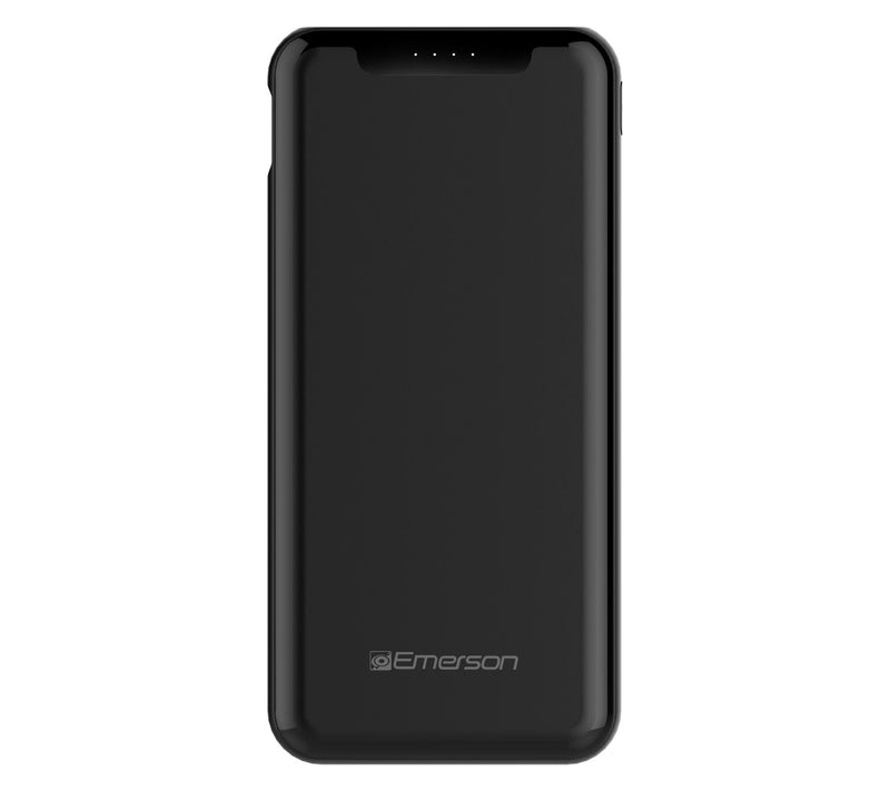 Emerson Power Bank 10,000mAh with 1 USB-C and 2 USB-A Outputs — View 10