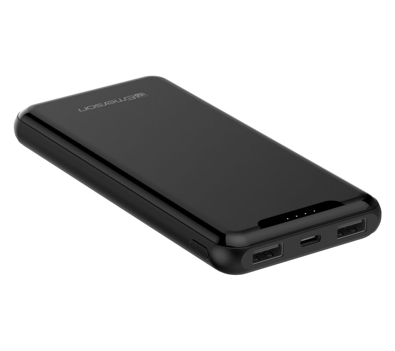 Emerson Power Bank 10,000mAh with 1 USB-C and 2 USB-A Outputs — View 2