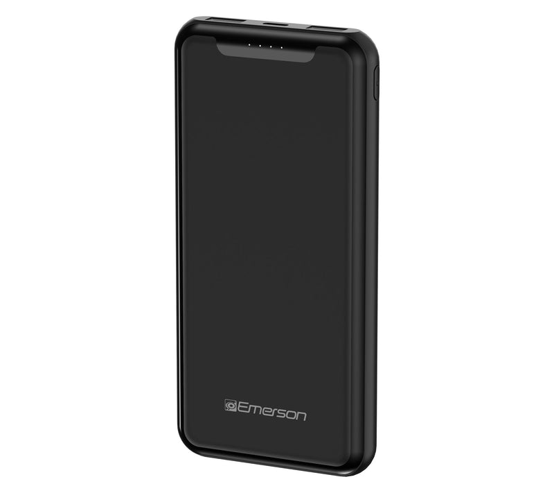 Emerson Power Bank 10,000mAh with 1 USB-C and 2 USB-A Outputs — Main view