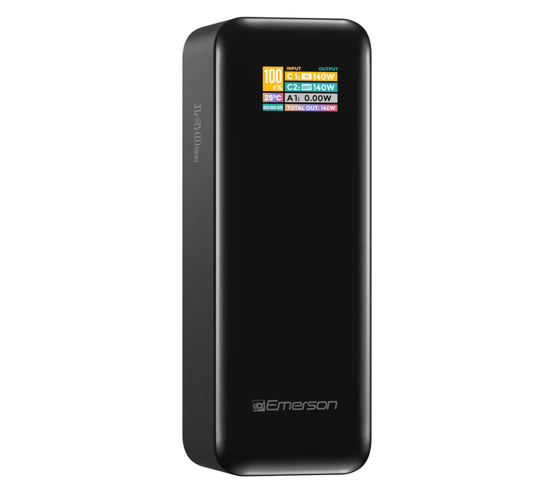 Emerson Power Bank 27,000mAh w/ PD 140W & Digital Display — View 2
