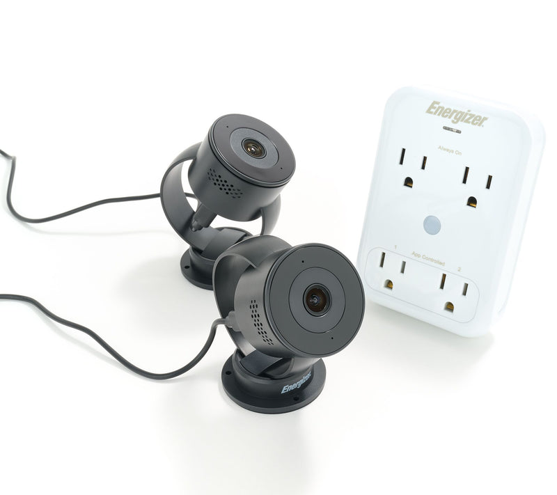 Energizer 1080p Wifi Cam 2pk with Smart 4-Outlet Wall Tap — View 11