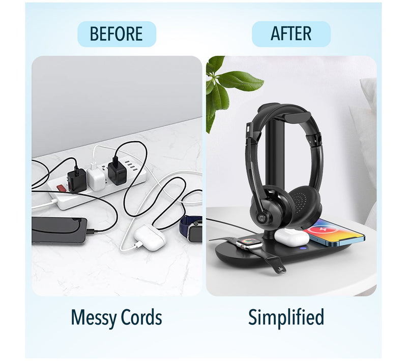 Delton 30X Bluetooth Headset with HS1 Stand — View 2