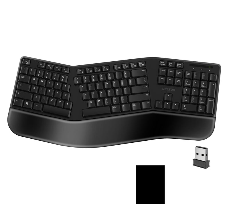 Delton KB200 Wireless Ergonomic Full Sized Keyboard — Main view