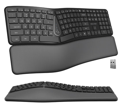 Delton KB250 Wireless Ergonomic Full Sized Keyboard