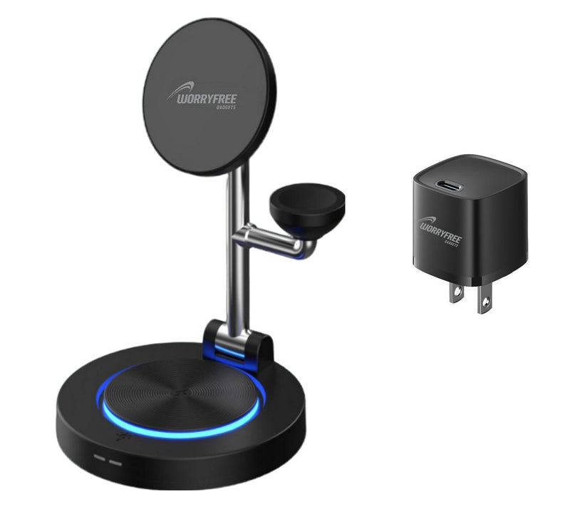 WorryFree Gadgets Qi2 Certified 3in1 Wireless Charging Station — Main view