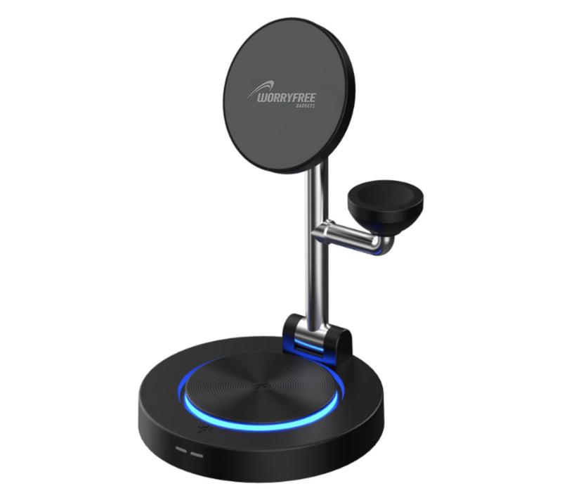 WorryFree Gadgets Qi2 Certified 3in1 Wireless Charging Station — View 2