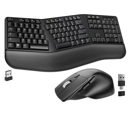 Delton G18 Ergonomic Wireless Keyboard and Optical Mouse Combo