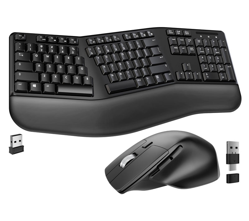 Delton G18 Ergonomic Wireless Keyboard and Optical Mouse Combo — Main view