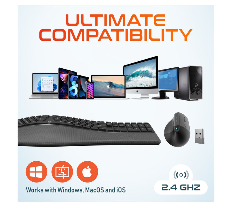 Delton KB250 Wireless Keyboard and S38 OpticalMouse Combo — View 8