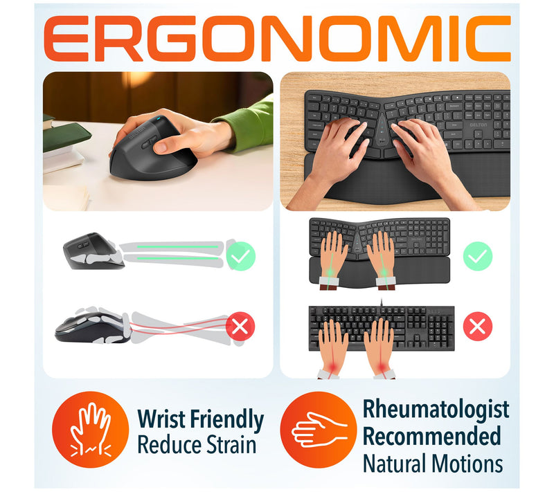 Delton KB250 Wireless Keyboard and S38 OpticalMouse Combo — View 2
