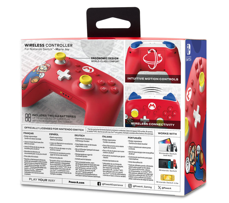 PowerA Wireless Controller for Nintendo Switch- Mario Joy — View 3