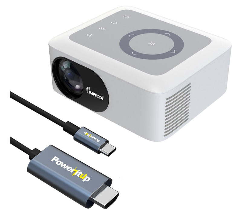 Impecca Home Theater Projector, 5400lm/80 ANSI,720P, USB-C Kit — View 10