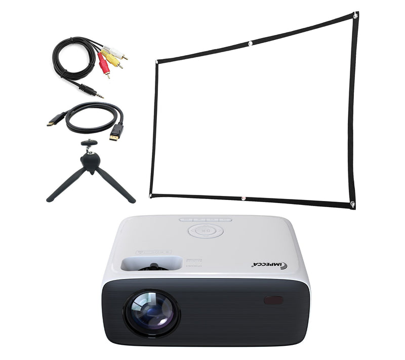 Impecca 180" HD Home Theater Projector, 8600lm/200ANSI Acc Kit — View 8