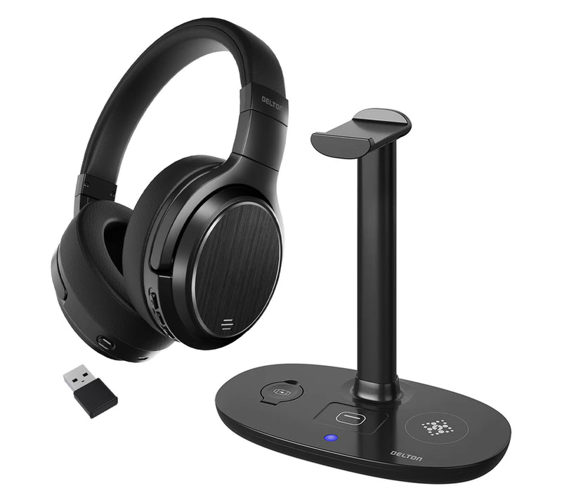 Delton M101 Bluetooth Computer Headset and HS1Stand — Main view