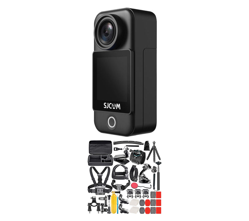 SJCAM C300 Pocket Action Camera with 50-in-1 Accessory Bundle — View 7