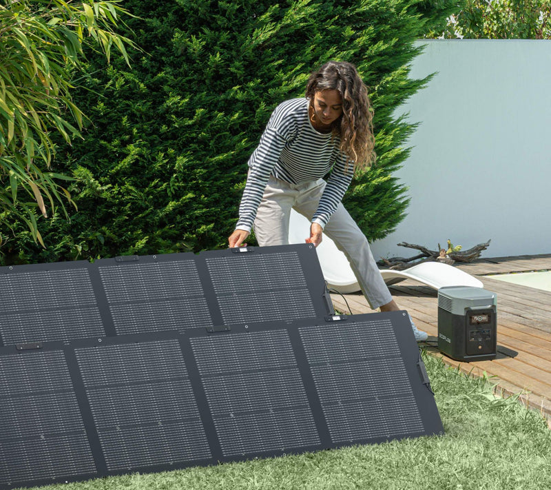 Ecoflow Set of 2 Bifacial 220W Portable Solar Panels — View 2
