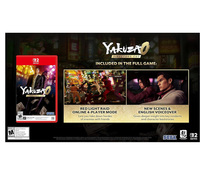Yakuza 0: Director's Cut - Nintendo Switch 2 (Game-Key Card) — View 2