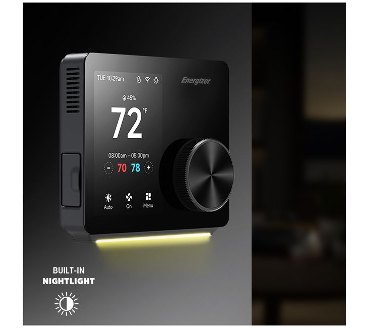 Energizer Smart Wi-Fi Thermostat with Nightlight — View 3