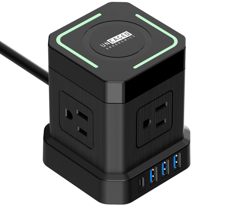 Uncaged Ergonomics Wireless Charging Power Cube — View 3