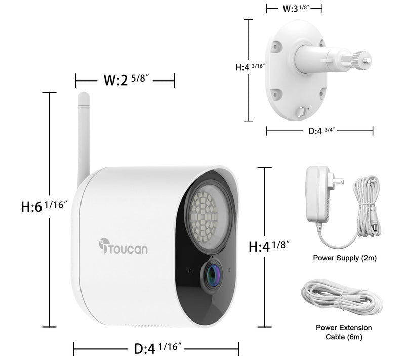 Toucan Security 1080p Floodlight Cam w/ Radar Motion Detection — View 9